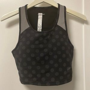Oiselle firecracker reflective long bra